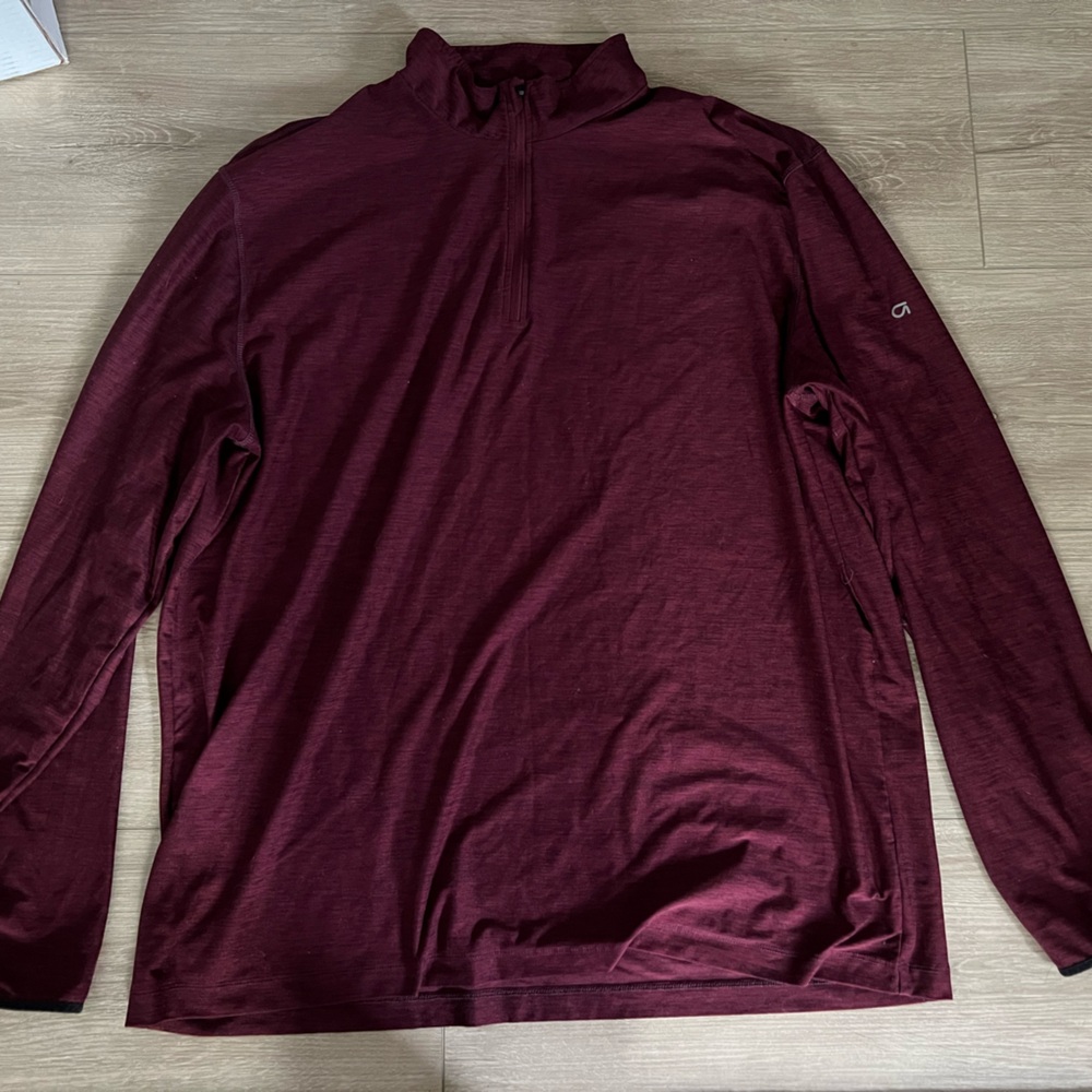 Gap Fit Red Half Zip Pullover